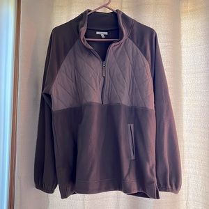 Purple Quilted Quarter Zip